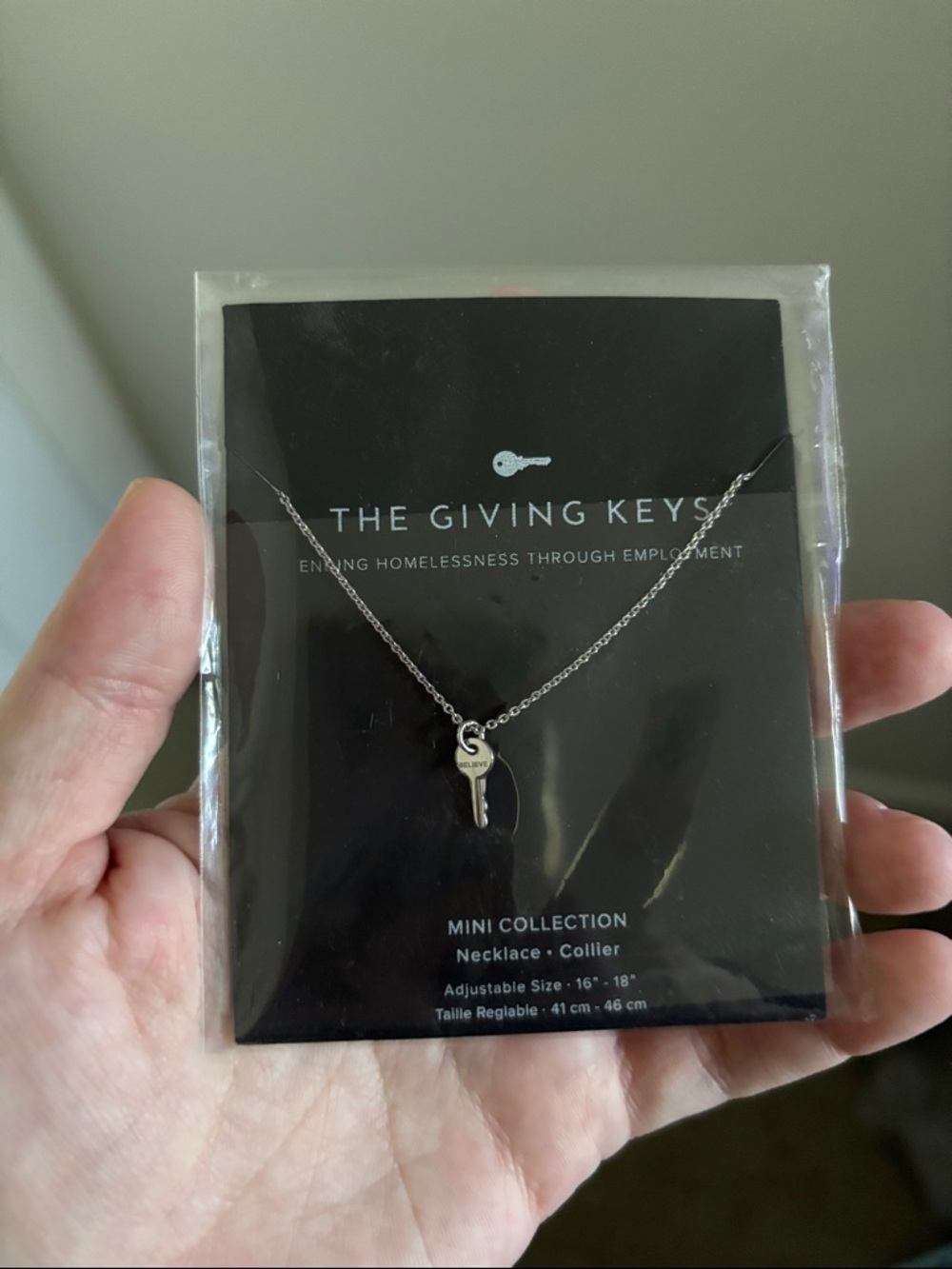 The Giving Keys Silver Mini Key Necklace - Silver